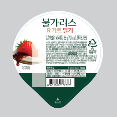 떠먹는 불가리스 딸기 제품 이미지