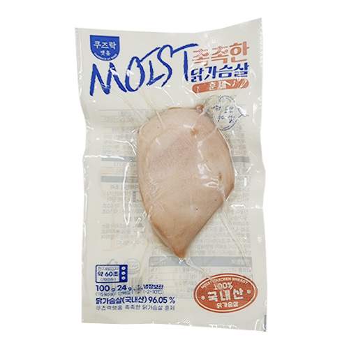 쿠즈락앳홈 촉촉한 닭가슴살 훈제 제품 이미지
