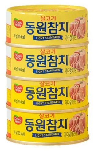 동원참치 라이트스탠다드 90g*4 제품 이미지
