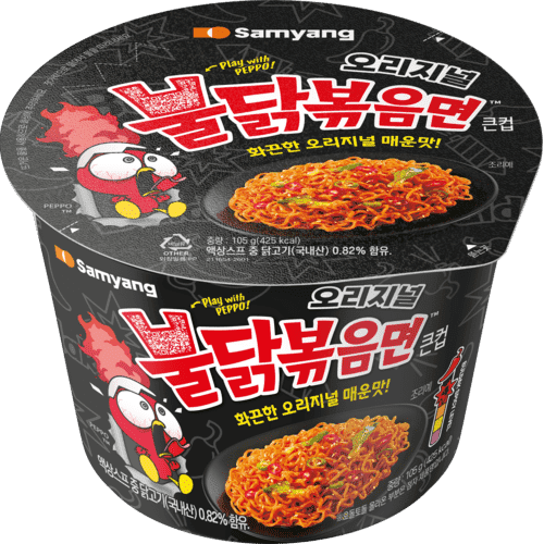 큰컵 불닭볶음면 제품 이미지