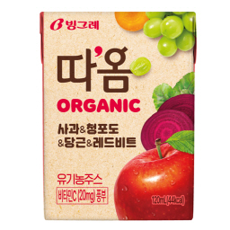따옴 오가닉 사과 청포도 당근 레드비트 제품 이미지