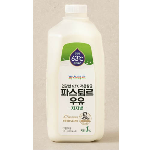 파스퇴르 1퍼센트 저지방우유 제품 이미지